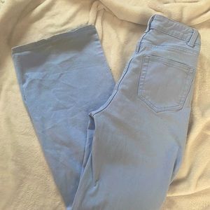Baby blue flare jeans